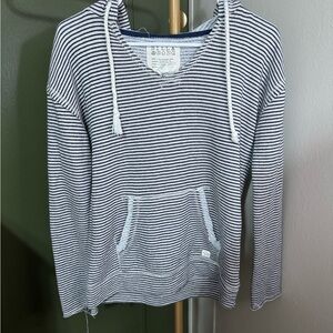 Billabong Navy and White Striped Sweater